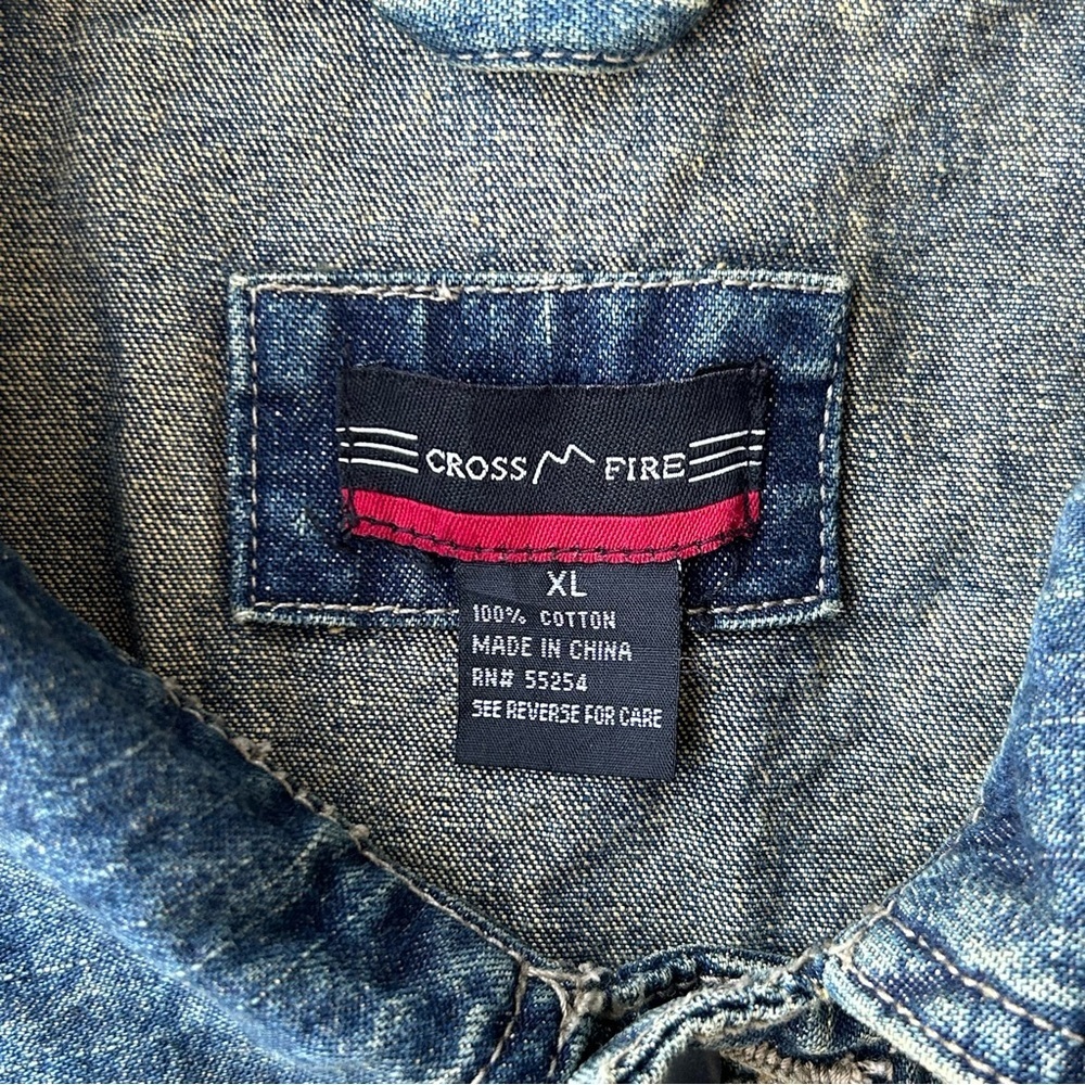 Cross Fire Denim Jacket - Picture 5 of 9
